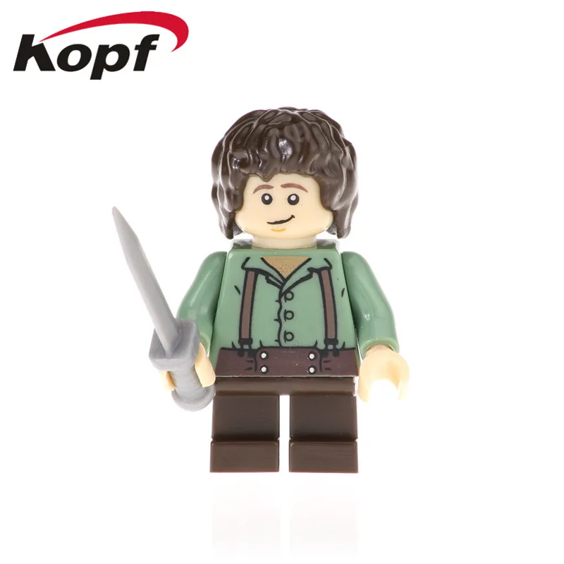 PG550 Without Box PG554 Одиночная Aragon Samwise Gamgee серия фильмов фигурки Saruman Beorn модель здания Beorn блоки для детей игрушки подарок - Цвет: PG550 Without Box