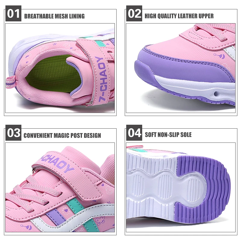 Breathable Light Fashion Kids Shoes Summer New Casual Children Outdoor Non-slip Wear Resistant Girls Sneakers Size 26-37 | Детская