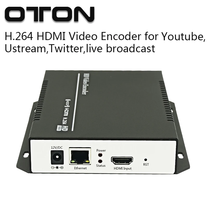 OTON T-100 H.264 HD HDMI видео кодек трансляция IPTV экодер HDMI передатчик live широковещательный кодер