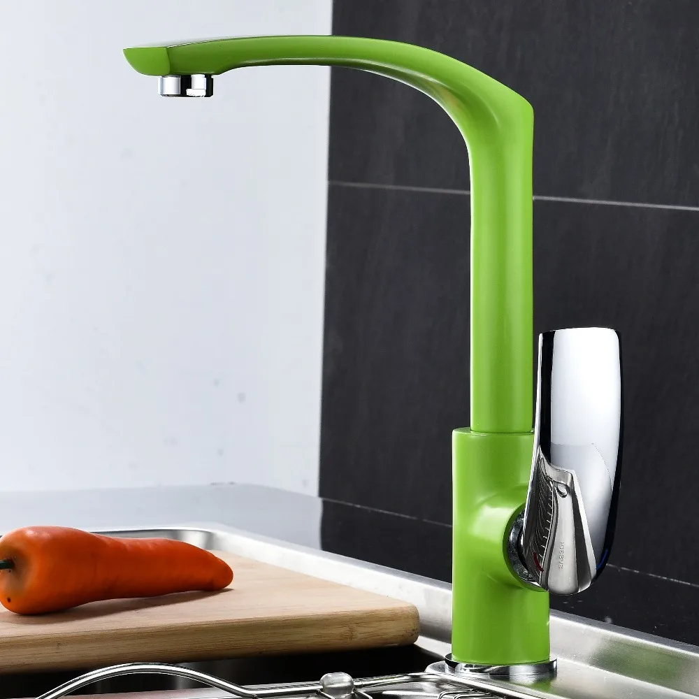 OUYASHI кухонный кран современный красочный с одним отверстием одной ручкой на