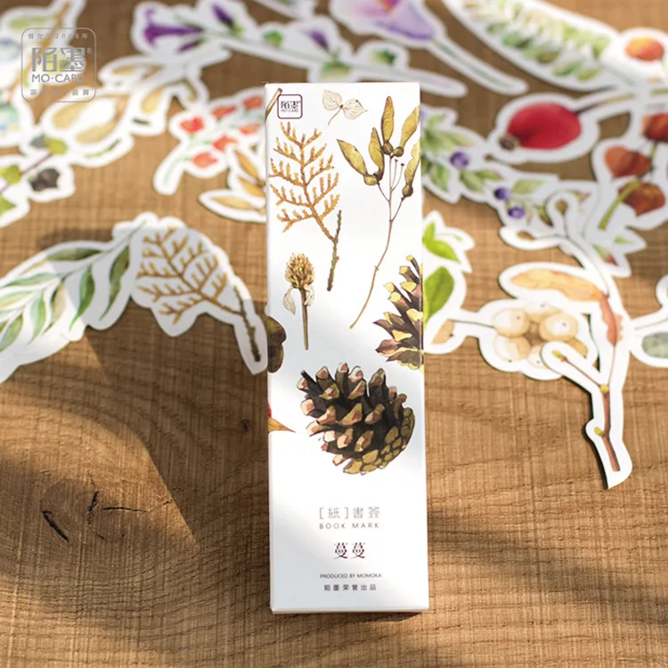 30 шт./упак. различных растительных Закладки Бумага мультфильм Животные рекламных