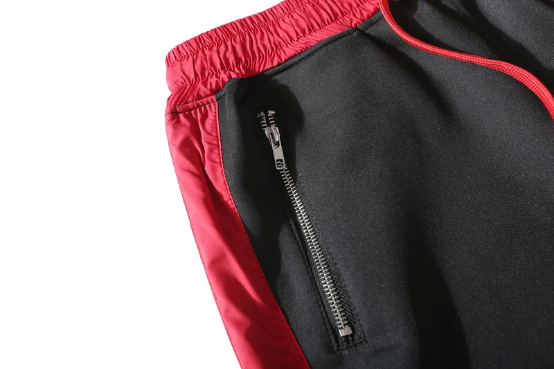 HIDOL бренд спортивной Штаны полосы по бокам контрастные Цвет Винтаж Для мужчин пот