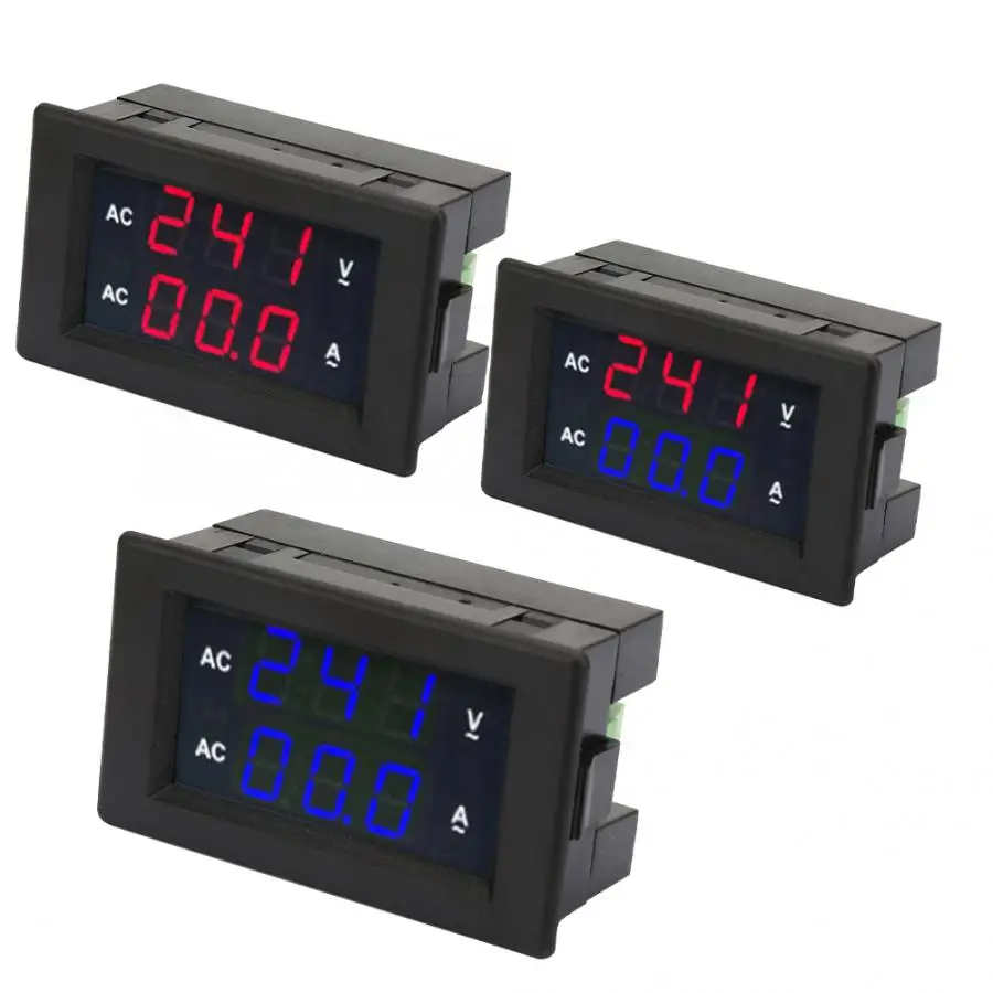 Тестер напряжения детектор светодиодный цифровой дисплей AC 100 ~ 300 в вольтметр 0 10A