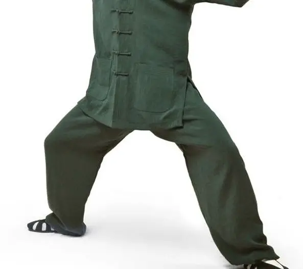 Комплект одежды для боевых искусств wudang льняной костюм с коротким рукавом