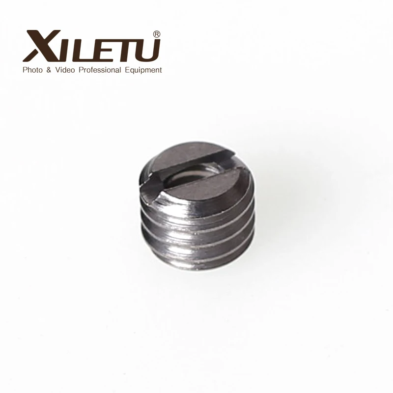 Винты адаптера XILETU XDS-06 от 1/4 до 3/8 можно использовать на штативе, штативной головке, qr-пластине или в других местах, где требуется от 1/4 до 3/8