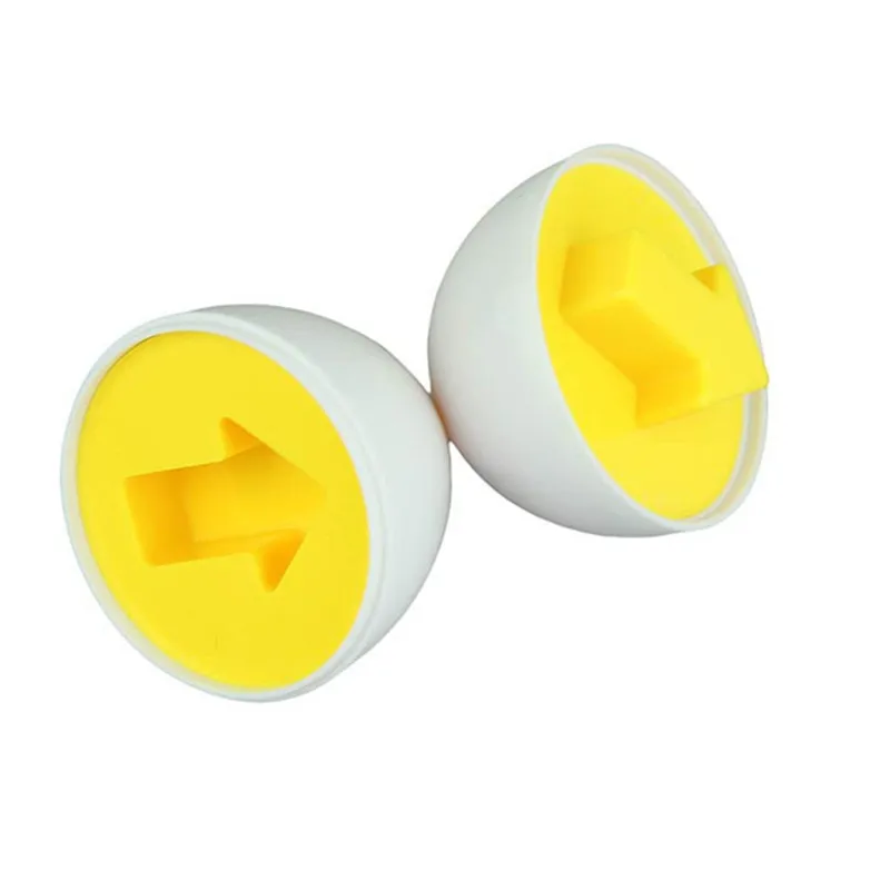 New Arrive12Pcs/set Learning Education toys Mixed Shape Wise Pretend Puzzle Smart Eggs Baby Kid Kitchen Toys Tool 6eggs | Игрушки и