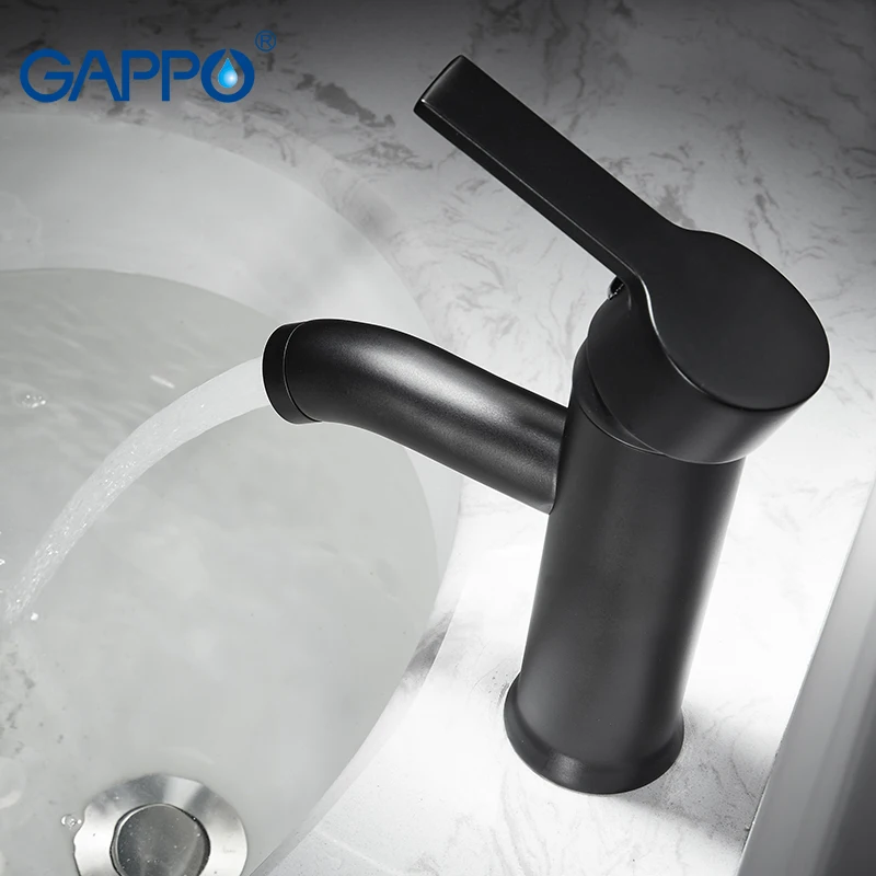 GAPPO Basin Faucets tall faucet black waterfall bathroom faucets mixer white sink water taps torneira griferia | Обустройство дома