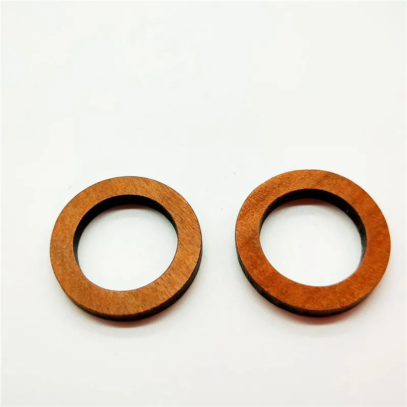 20pcs Hollow Round Wood Connectors Pendants Charms DIY Earrings Making Hair Accessories Wooden Crafts Women Jewelry Findings | Украшения и