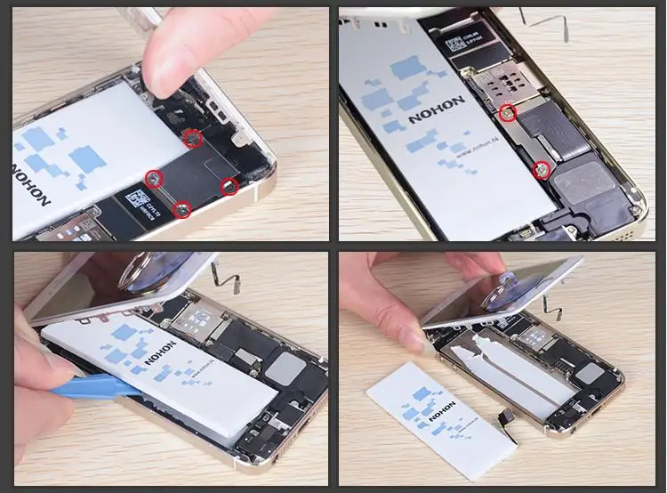 NOHON батарея для iPhone 5 6 7 8 SE для iPhone8 iPhone7 iPhone6 iPhone5 5G 6G 7G 8G батареи мобильного телефона замена батареи