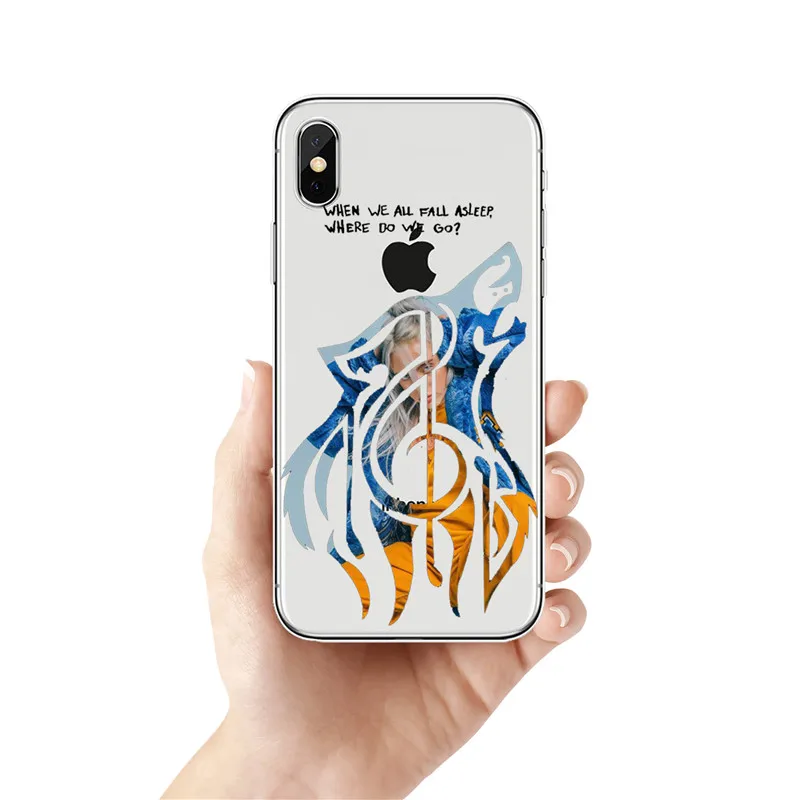 Розовый Billie Eilish Халид Радуга blohsh океана глаз ТПУ Macio Caso de Silicone грудь для Тампа корпорация Kenwood пожалуйста, найдите Para o iphone X iphone 5 6 S плюс 7 8 XS MAX - Цвет: Розовый