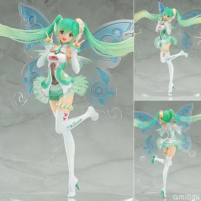 Фигурки японского аниме Hatsune Miku Racing Miku Tony Ver. ПВХ Коллекционные фигурки и фигурки, модель игрушки, Новые поступления