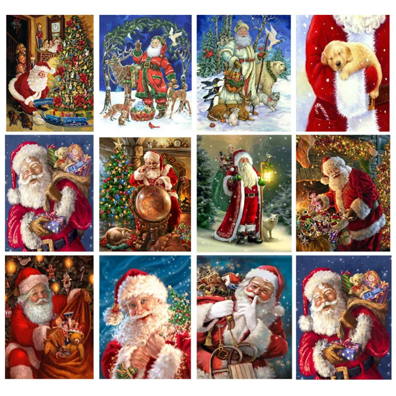 YUMEART алмазная живопись вышивка крестиком Санта Клаус рождественский подарок