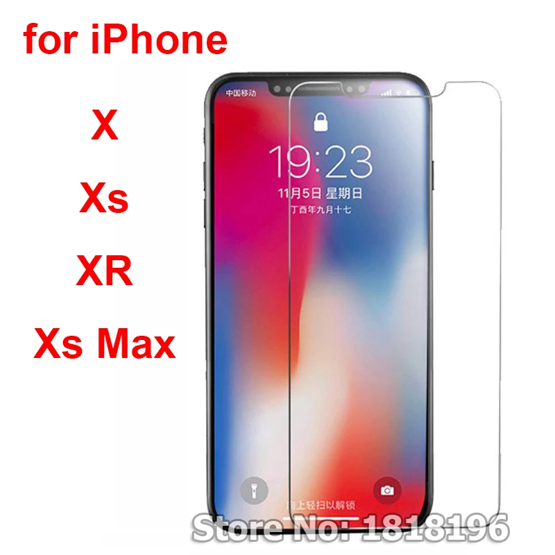 Защитное стекло закаленное 2.5D для iPhone X Xs Max XR 2018|Защитные стёкла и плёнки