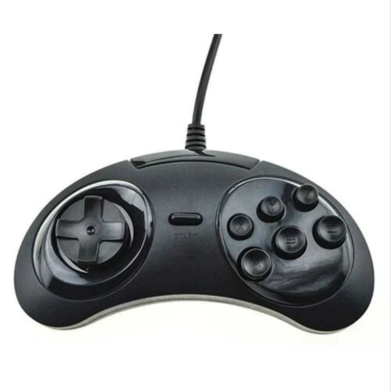 Для SEGA Genesis/MD2 Y1301 USB геймпад игровой контроллер 6 кнопок USB SEGA игровой джойстик держатель для ПК MAC Mega Drive геймпады
