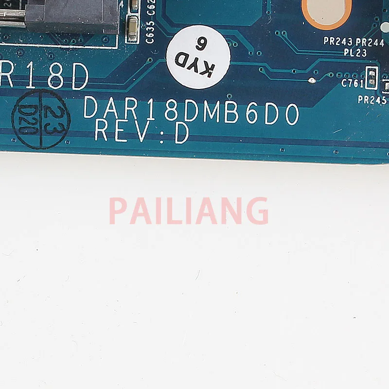 Материнская плата для ноутбука PAILIANG HP G4 G6 G7 1000 ПК материнская I3 DAR18DMB6D0 tesed