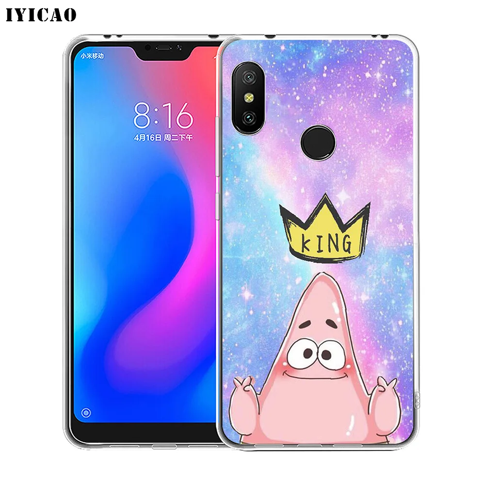 IYICAO Мягкий силиконовый чехол для телефона с Патриком звездой Xiaomi Redmi 4A 5A 6A Note 7 6 5 Pro
