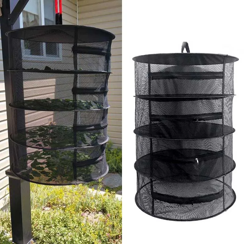 

Herb Drying Net with Zippers Herb Dryer Mesh Tray Drying Rack Hang Flowers Buds Herb Fruit Drying Storage Mesh Rack Supplies