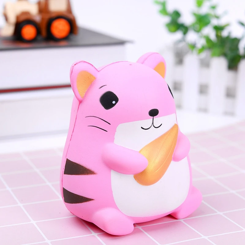 Kawaii животные мягкое кукла-Хомяк медленно поднимающиеся забавные антистрессовые игрушки для детей взрослых мягкое игрушки подарки