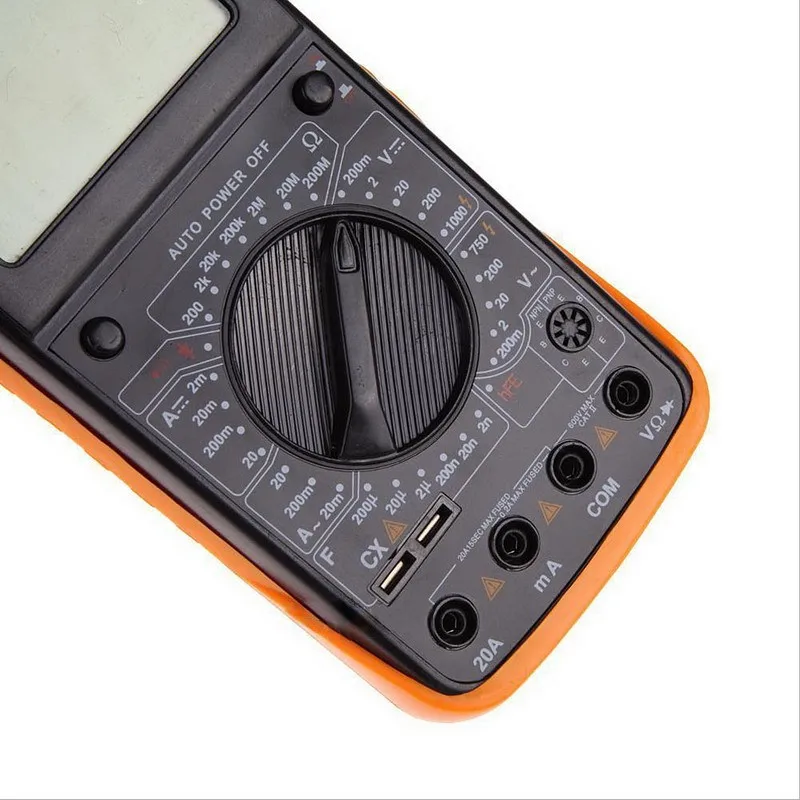 Высокое качество DT9205A Цифровой мультиметр ЖК-дисплей AC/DC Амперметр Сопротивление Емкость Транзистор тестер Диагностический Инструмент VEH61 T40