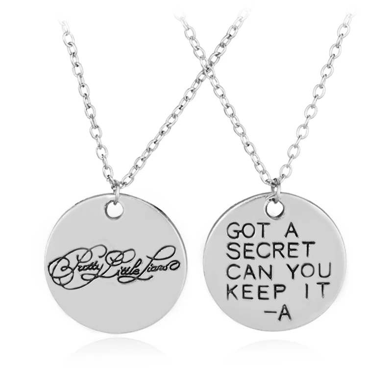 Ожерелье Pretty Little Liars получить секрет можете ли вы держать его в виде букв кулон