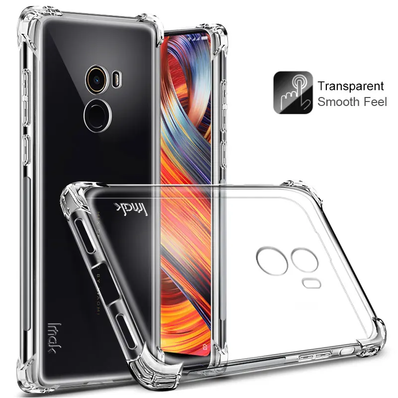 Imak Резина ТПУ Силиконовый противоударный задняя крышка для сяо Mi x 2