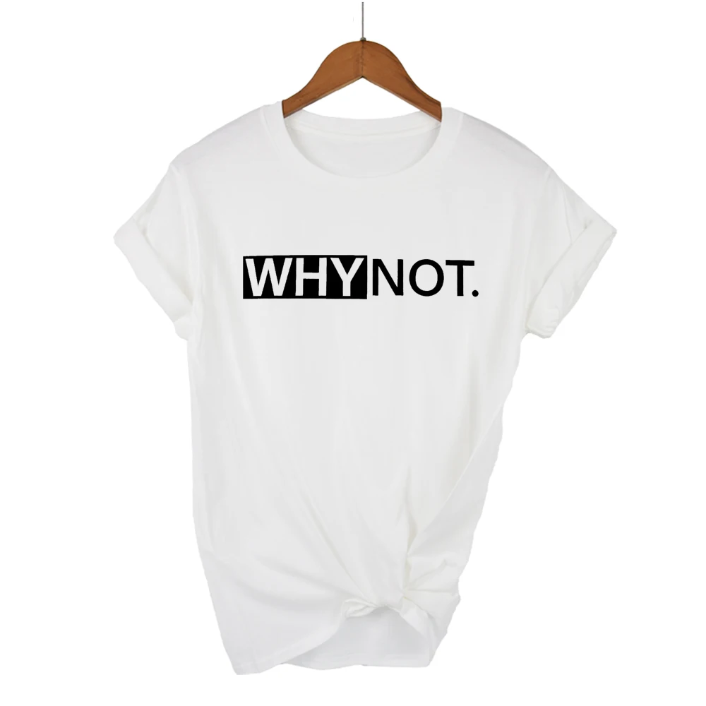 WOTWOY футболка с забавными буквами, Женская хлопковая летняя футболка с принтом, повседневные топы, женские футболки с коротким рукавом, женские белые, черные, красные футболки