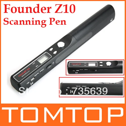 Founder Z10 Portable Handheld Scanner Scanning Pen 300/600/900DPI JPG/PDF A4 Mobile Office Black 4pcs/lot|scanner rating|scanner codescanner