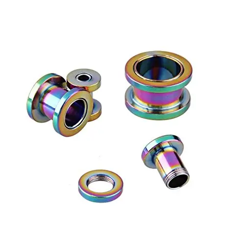 Расширитель для ушей из титановой стали 7 шт. | Украшения и аксессуары