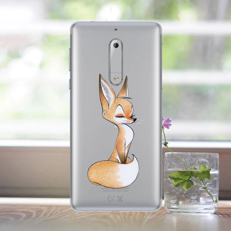 Для Nokia 5 Case 2017 мягкие из термополиуретана с принтом чехол для телефона Cover