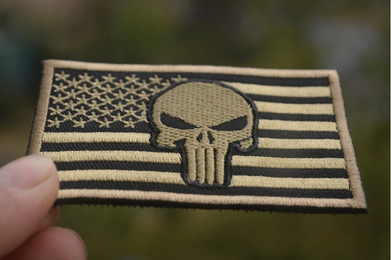 3D США и Карающий флаг патчи Тактический Целомудрие военные DIY Значки для одежды шляпа пальто Боевая нашивка