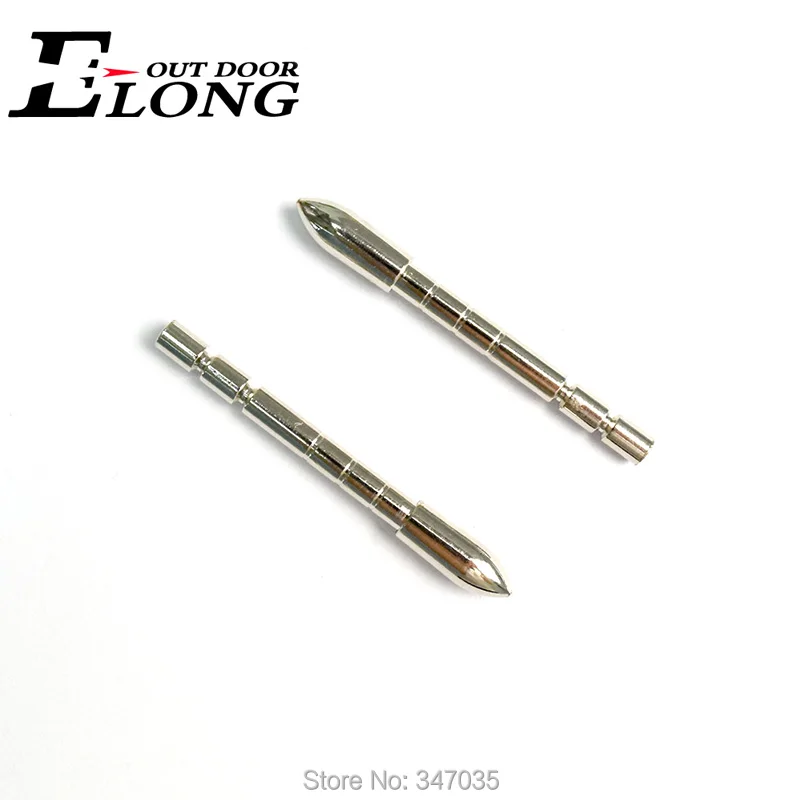 

12 pcs 110 Grain Steel Bullet Point Tip for Carbon Arrow Shaft Archery Bow Accessories