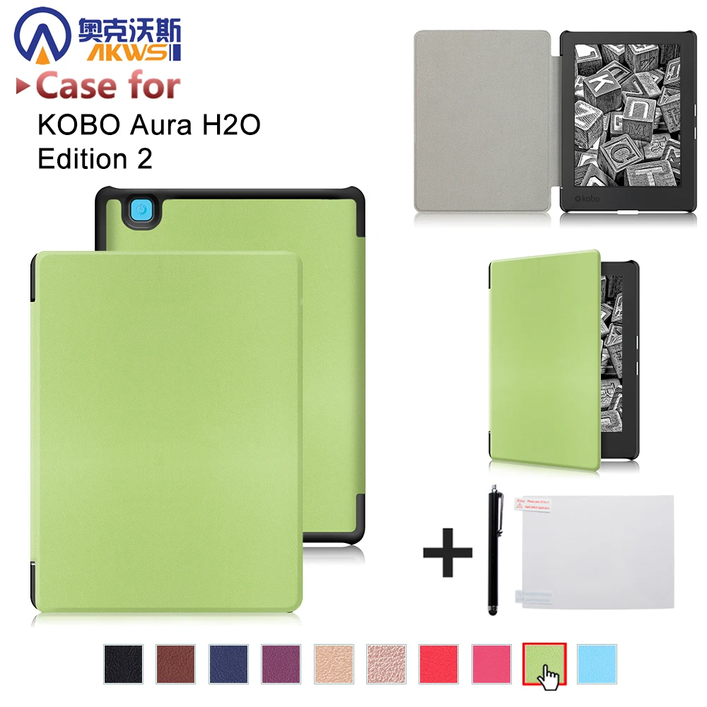 Чехол книжка для Kobo Aura H2O Edition 2 2017 6 8 дюйма N867 водонепроницаемый E reader| |