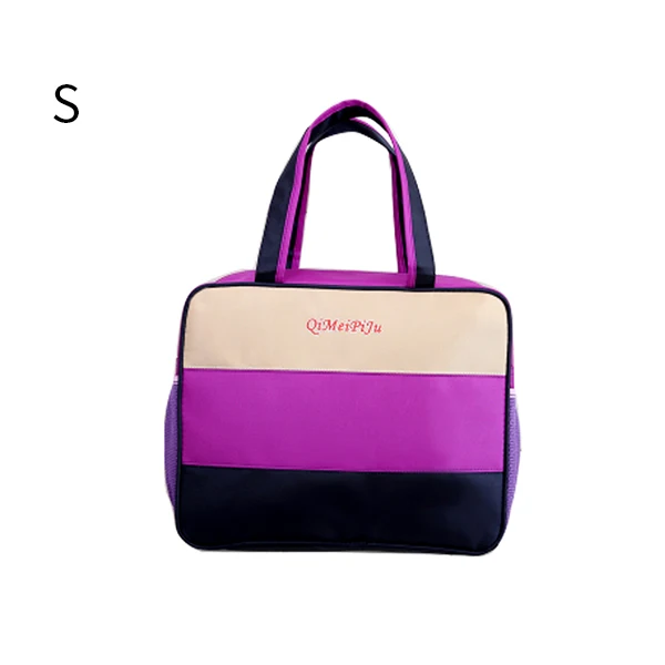 Wobag Большая вместительная сумка для багажа, Повседневная дорожная сумка, оксфордская Водонепроницаемая прошитая дорожная сумка, женская сумка для посадки - Цвет: Purple S