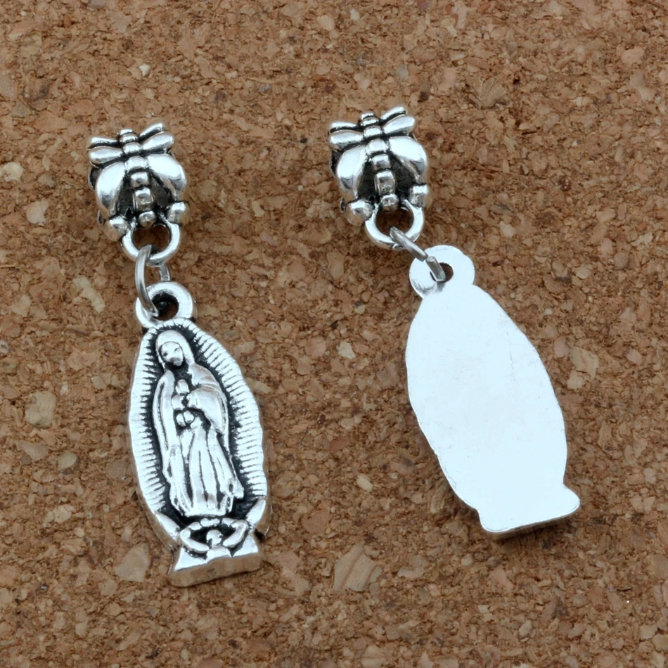 100 шт./лот Подвеска из цинкового сплава Дева Мария религия сплав подходят для