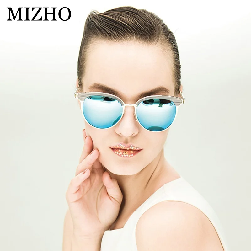 Женские солнцезащитные очки MIZHO Vidrio винтажные поляризационные кошачий глаз с