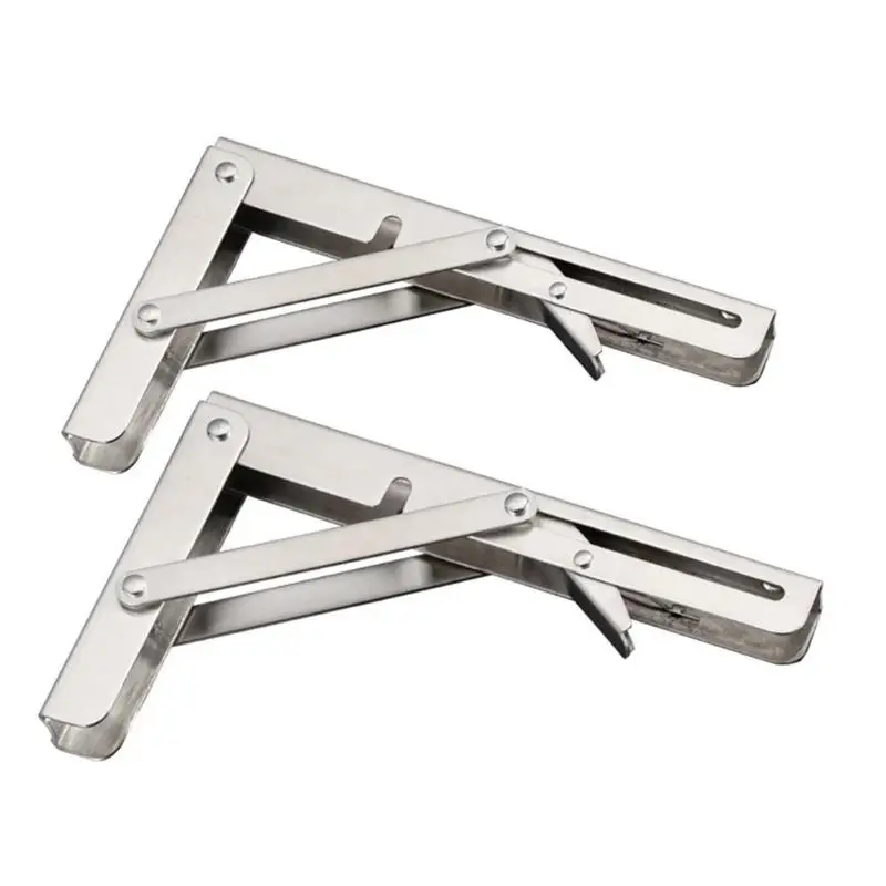 2 шт. складной кронштейн из нержавеющей стали треугольный Телескопический