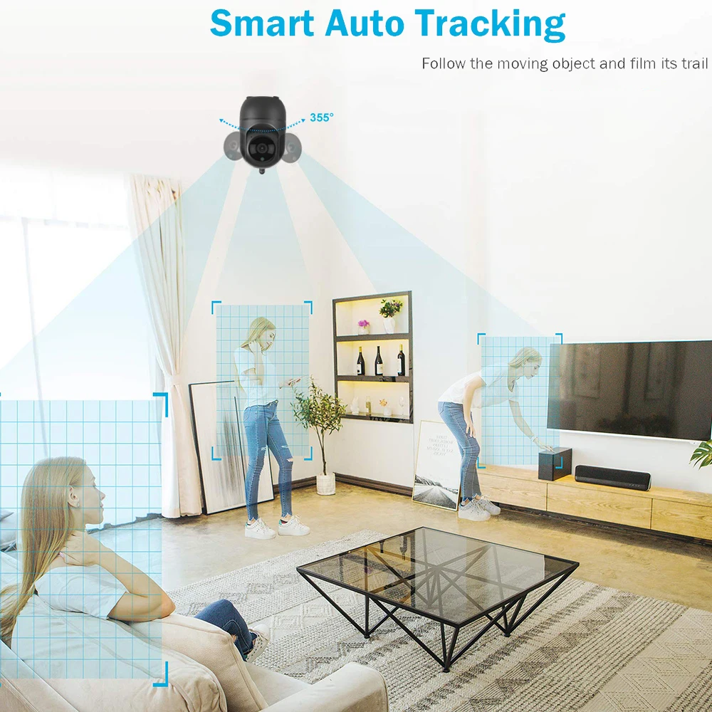 Беспроводная IP камера с поддержкой Wi Fi 1080P HD|Камеры видеонаблюдения| |