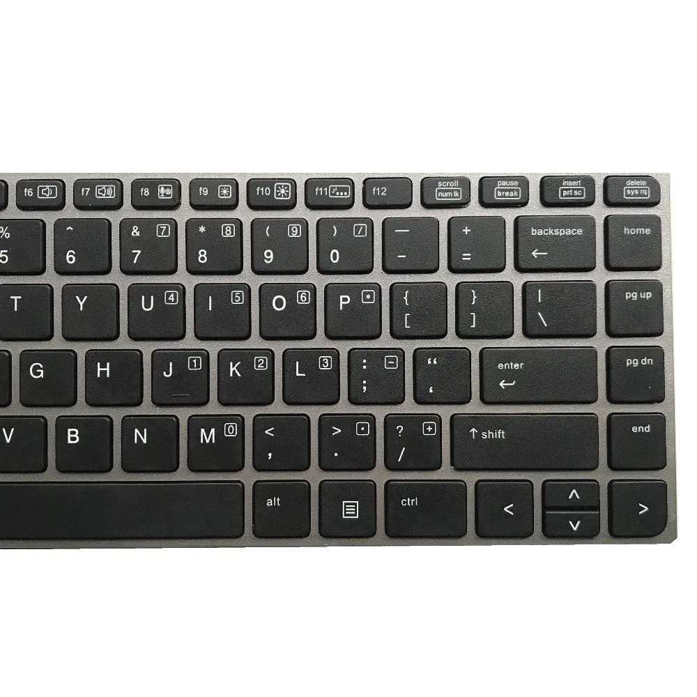Клавиатура для ноутбука HP EliteBook Folio 9470M 9470 9480 9480M US без рамки подсветки точки 702843