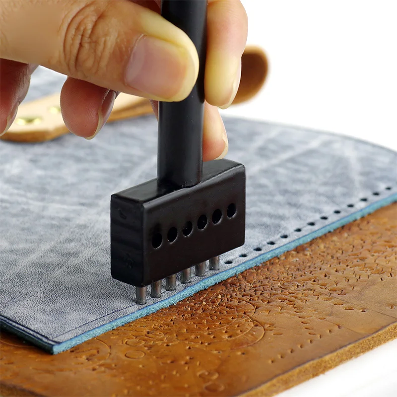 Кожевенного перфоратора строки кругового выреза для прошитая кожа перфорации