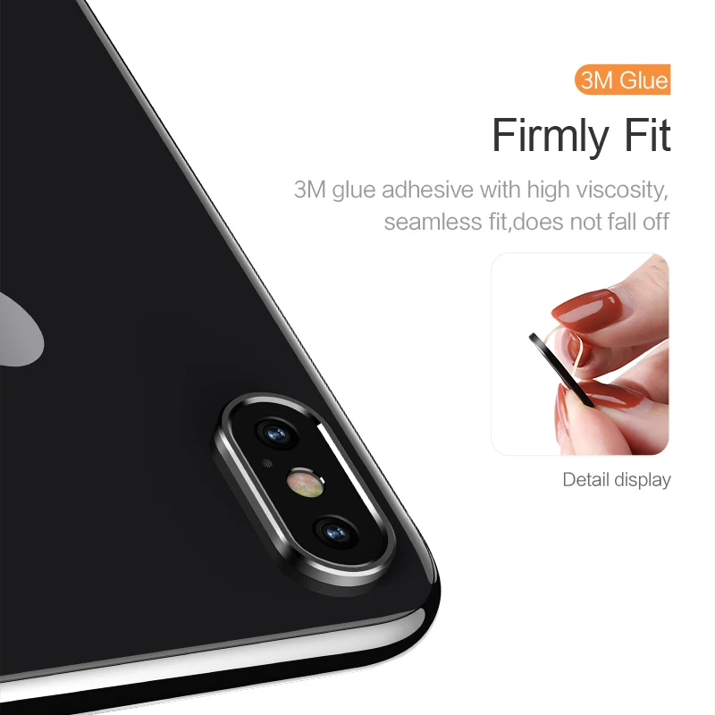 USAMS кольцо для объектива протектор iPhone X Алюминиевый материал защита круг чехол