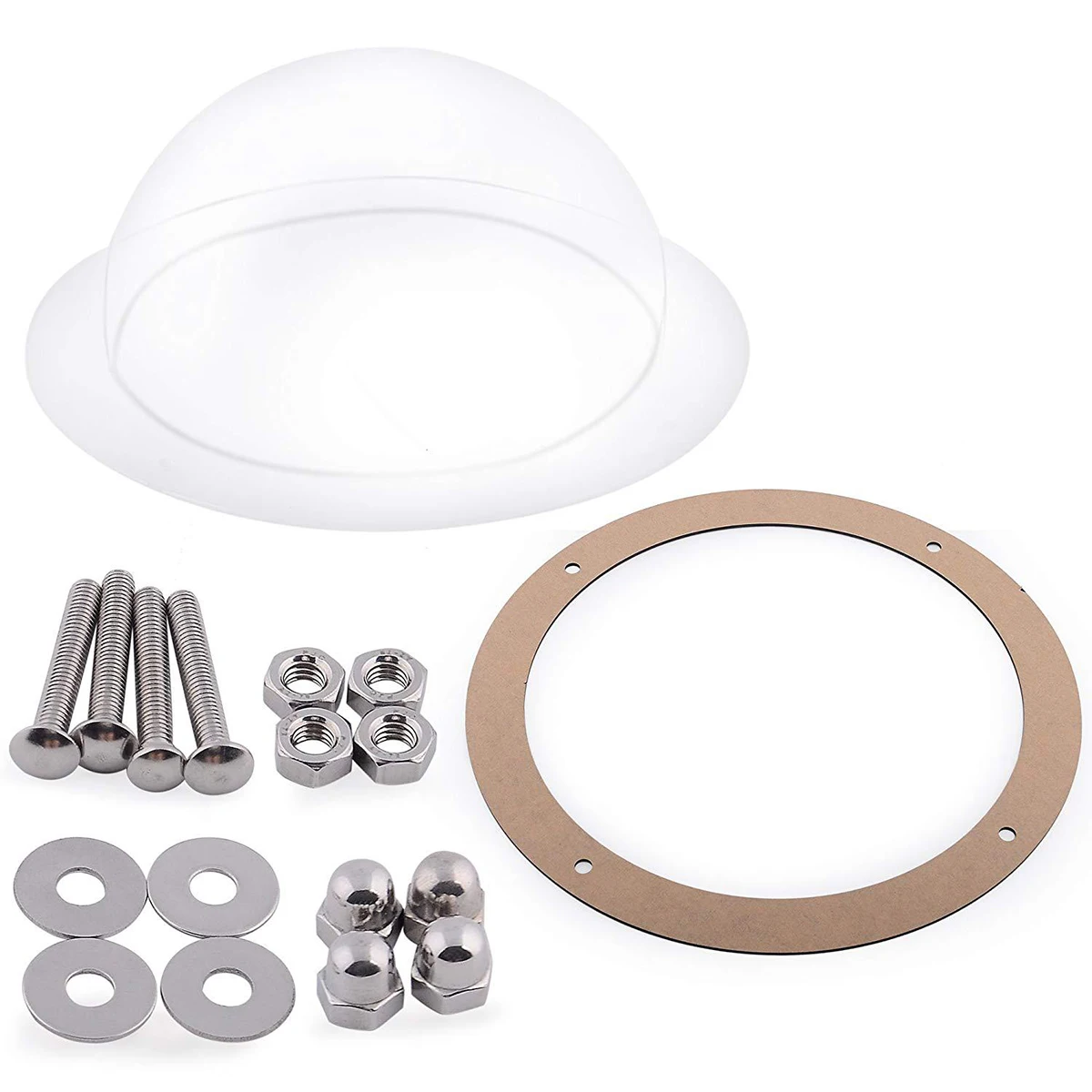 Дверь для собак прочная акриловая смотровая окошко домашних животных купольная