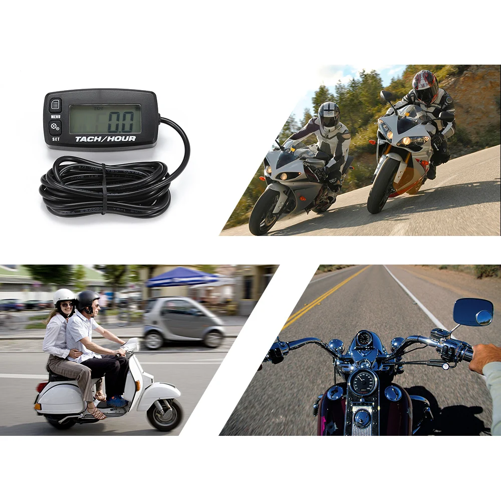 Автомобильный HUD OBD2 дисплей Счетчик часов Тахометр для двигателя лодки OBD умный