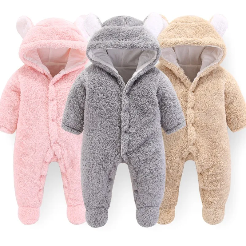 CROAL CHERIE Kawaii/Детский комбинезон с ушками медведя зимний костюм одежда для