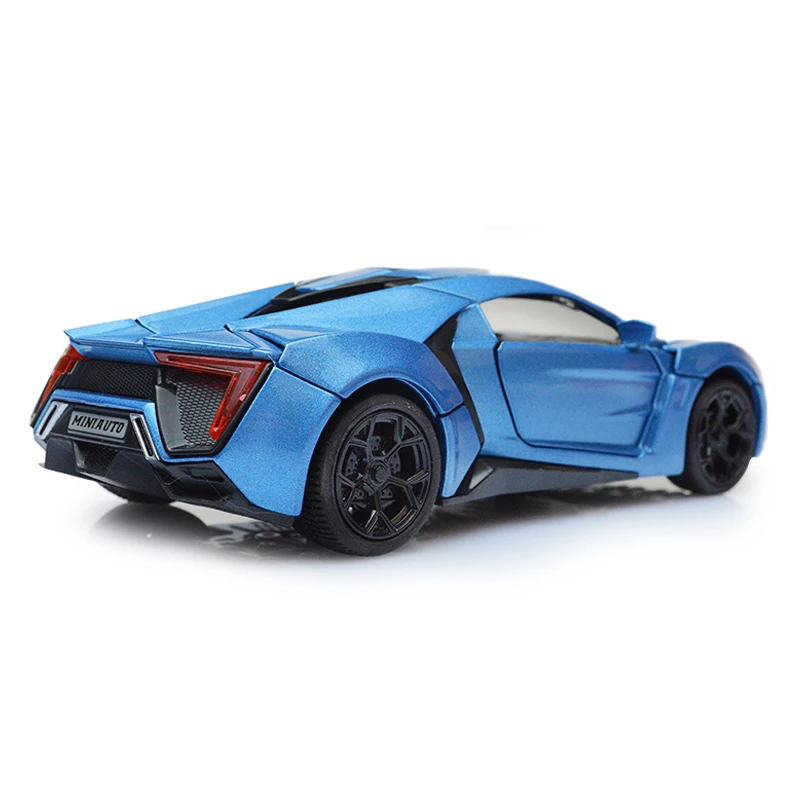 HOMMAT симуляция 1:32 Форсаж Lykan Hypersport спортивный автомобиль литье под давлением