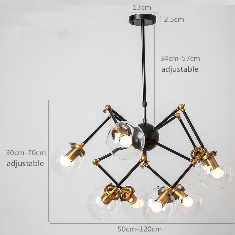 Постмодерн простая Волшебная фасоль люстра машинное оборудование Скандинавская