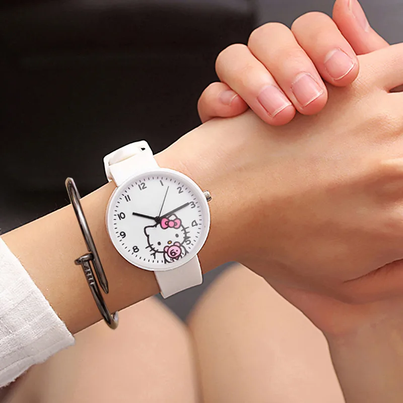 Дропшиппинг Силиконовые Цветные студенческие часы для девочек модные детские с