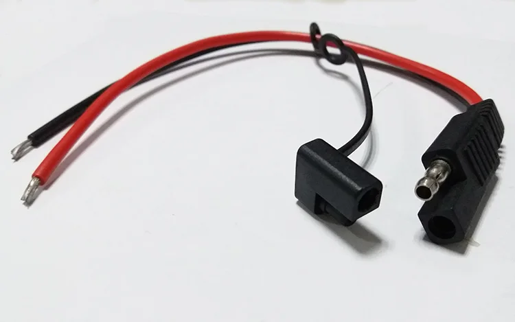 Быстрый разъем SAE водонепроницаемый чехол медный шнур 20A/1015 AWG кабель питания DIY