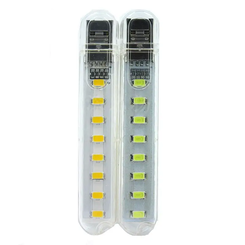 Hobbylan DC5V USB 8LED подсветка Ночная лампа портативный свет для кемпинга ПК ноутбук