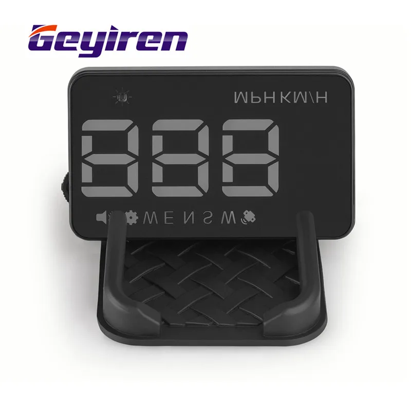 Geyiren 3.5 дюймов HUD автомобилей Head Up Дисплей лобовое стекло проектор Спидометр overspeed