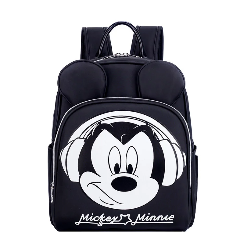 A Disney Микки рюкзаки с ушами милые женские Микки Маус Мать Детские пеленки мешок водонепроницаемый рюкзак для кормления сумка для ухода за ребенком - Цвет: A